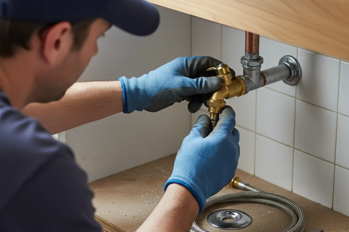 Shutoff valve and fitting work during Emergency Plumbing in Brigham City